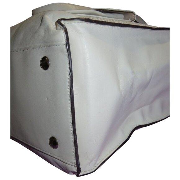 Coach 2014 Charlie Embossed Python Leather Large Tote Bag in Chalk White - Picture 9 of 16